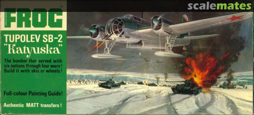 Boxart Tupolev SB-2 "Katyuska" F176 FROG Boxart Tupolev SB-2 "Katyuska" F176 FROG