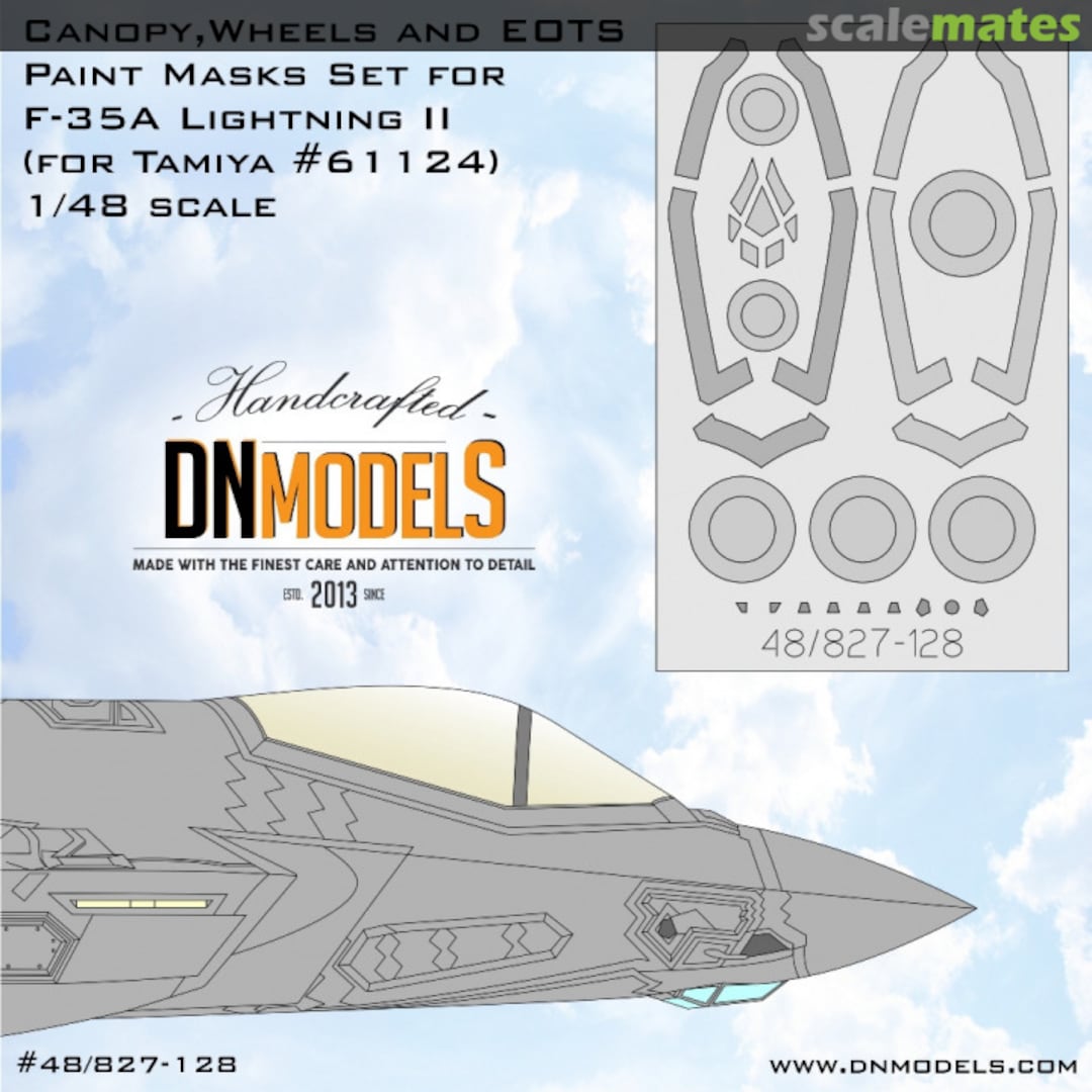 Boxart F-35A Lightning II Canopy, Wheels & EOTS Paint Masks Set 48/827-128 DN Models Boxart F-35A Lightning II Canopy, Wheels & EOTS Paint Masks Set 48/827-128 DN Models