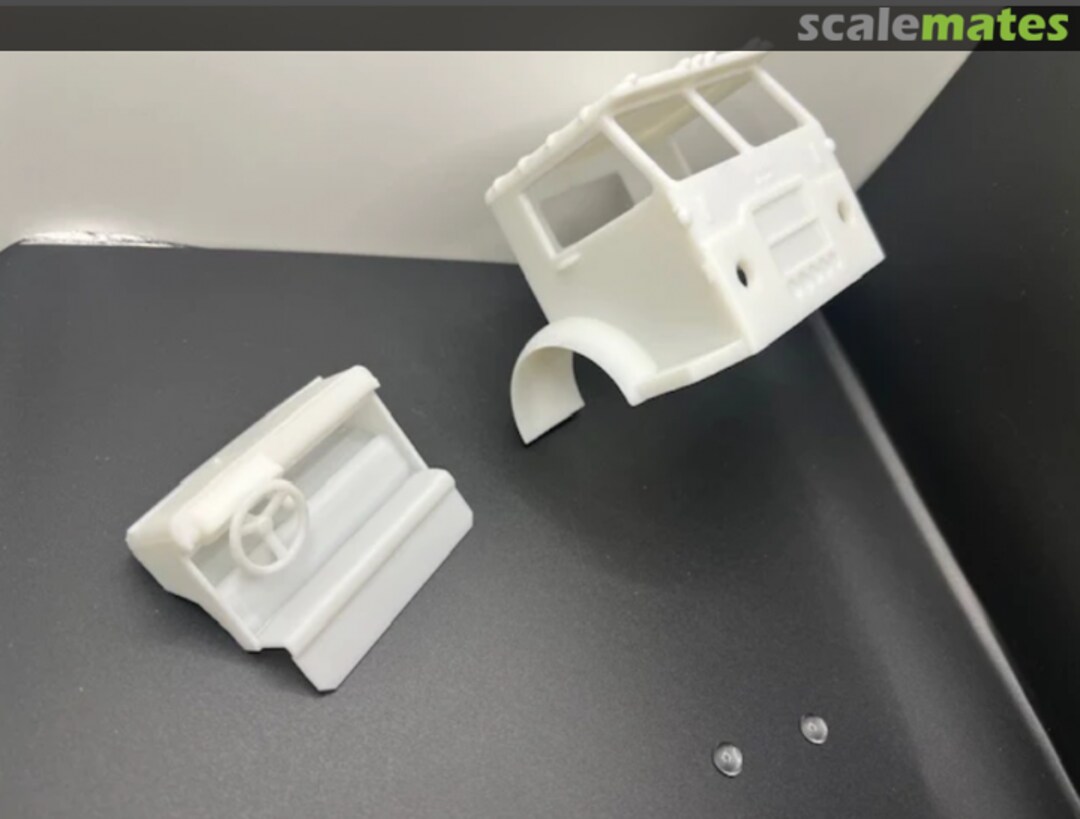 Boxart White Compact resin model truck conversion cab  Global Scale Model Trucks