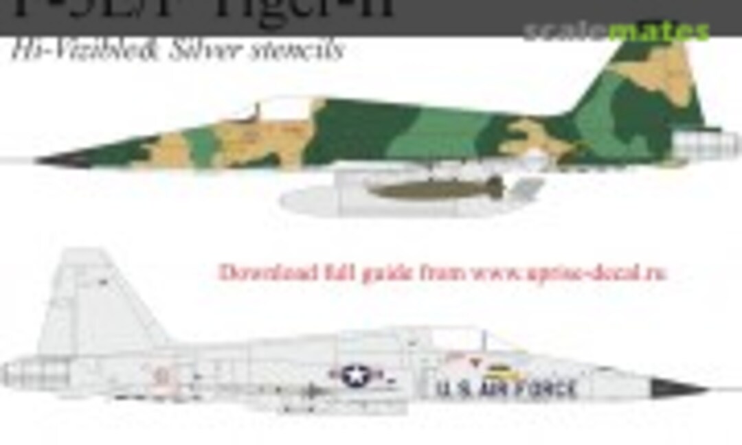 1:48 F-5E/F Tiger-II Hi-Viz stencils (UpRise Decal UR48281) UR48281