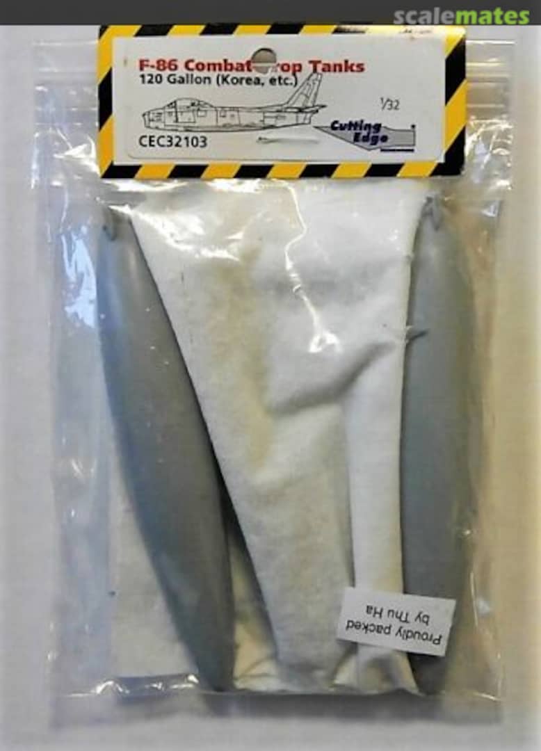 Boxart F-86 Gallon Combat Drop Tanks (2) CEC32103 Cutting Edge Modelworks
