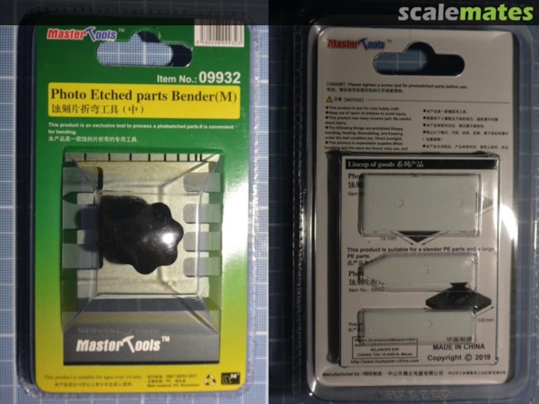 Boxart Photo Etched Parts Bender 09932 Master Tools Boxart Photo Etched Parts Bender 09932 Master Tools