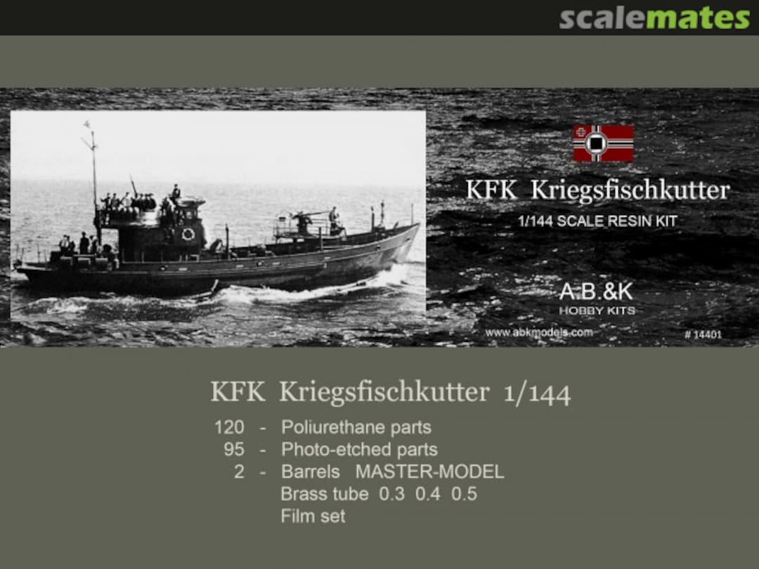 Boxart KFK Kriegsfischkutter 14401 A.B.&K Hobby Kits Boxart KFK Kriegsfischkutter 14401 A.B.&K Hobby Kits