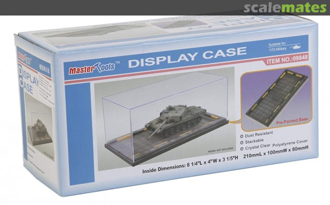 Boxart Display Case Vitrine - with Pre-Painted Base 09848 Trumpeter Boxart Display Case Vitrine - with Pre-Painted Base 09848 Trumpeter