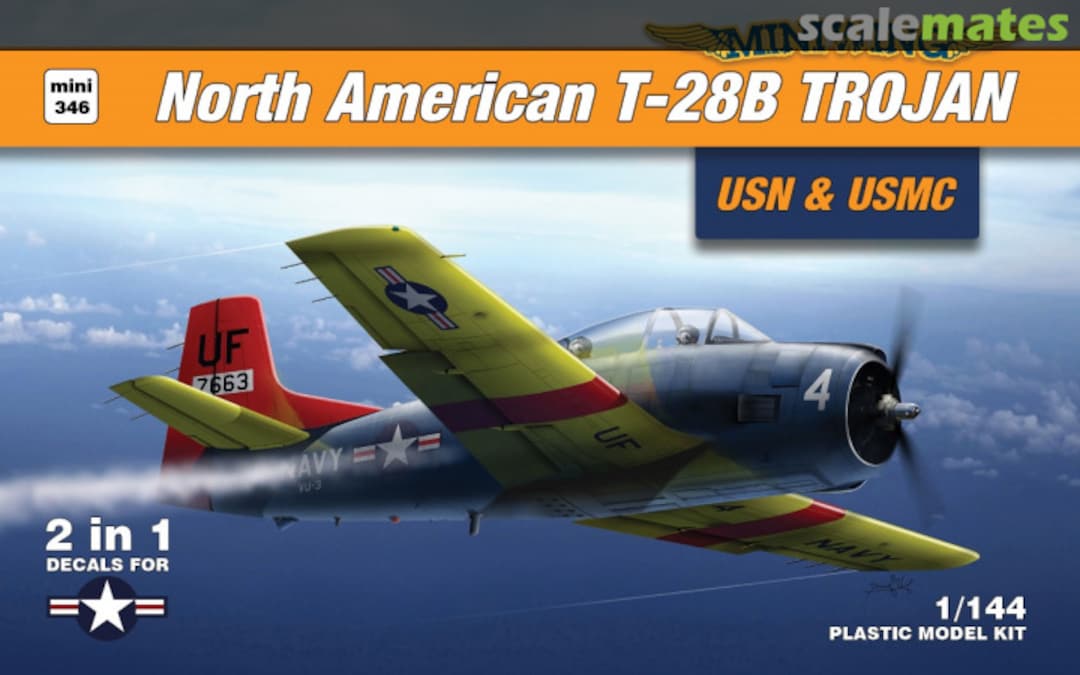 Boxart North-American T-28B TROJAN (USN + USMC) Mini346 Miniwing Boxart North-American T-28B TROJAN (USN + USMC) Mini346 Miniwing