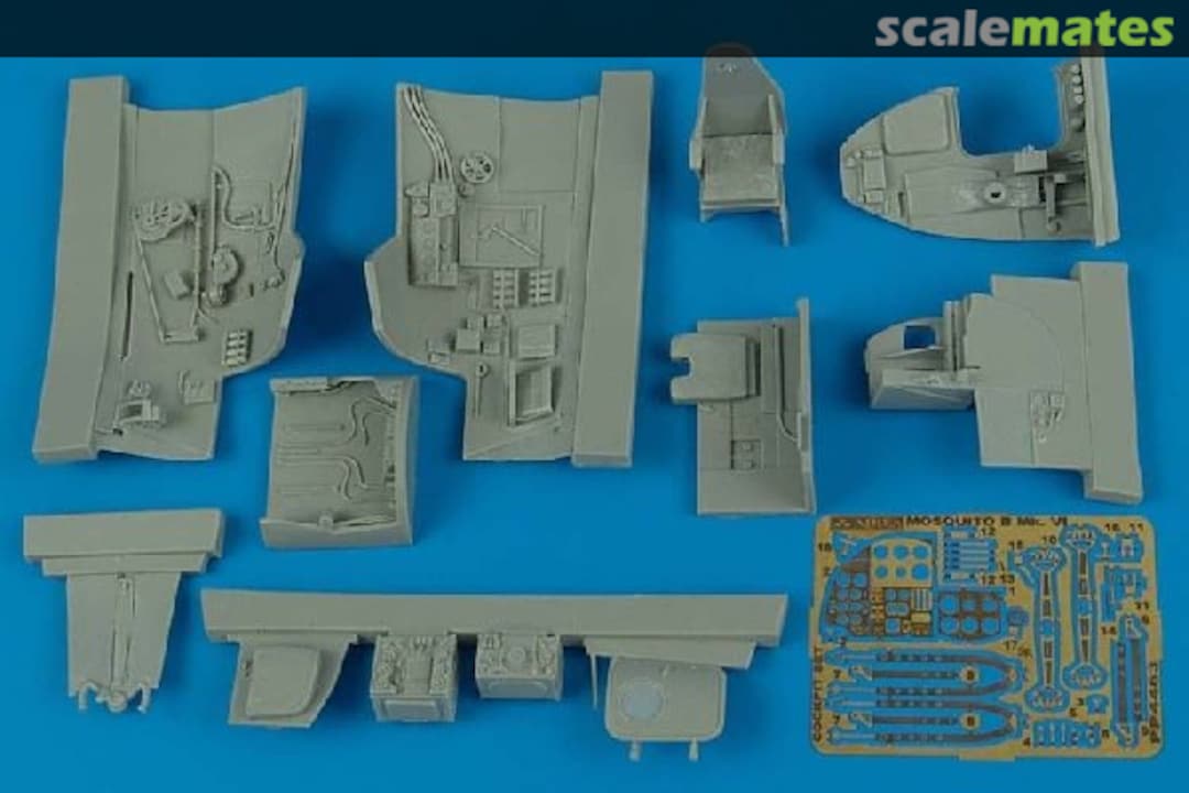 Boxart Mosquito B Mk.IV cockpit set 4463 Aires Boxart Mosquito B Mk.IV cockpit set 4463 Aires