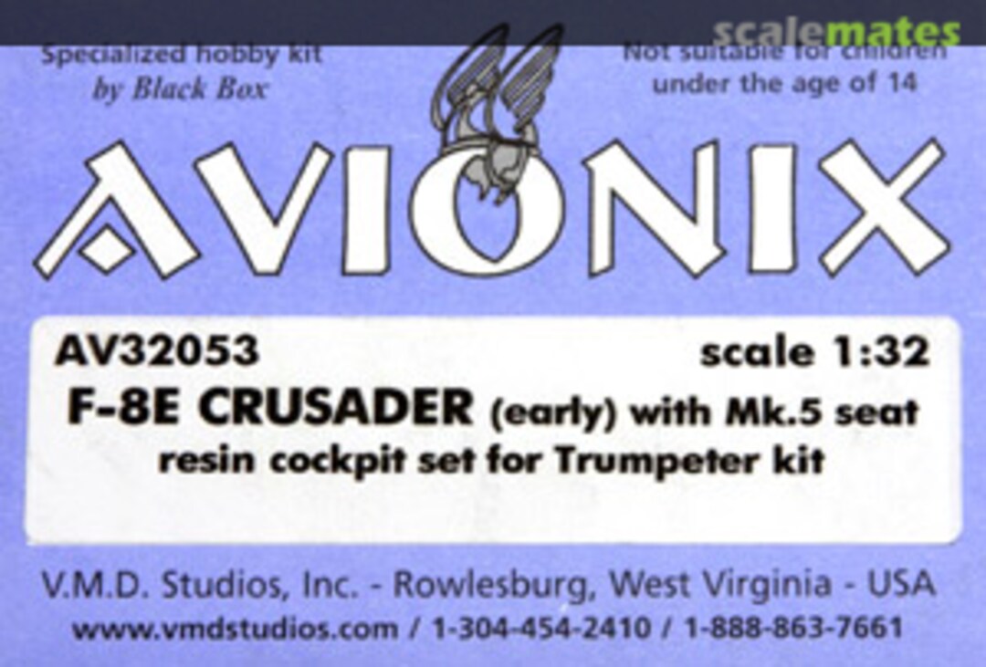 Boxart F-8E Crusader Cockpit Set AV32053 Avionix Boxart F-8E Crusader Cockpit Set AV32053 Avionix