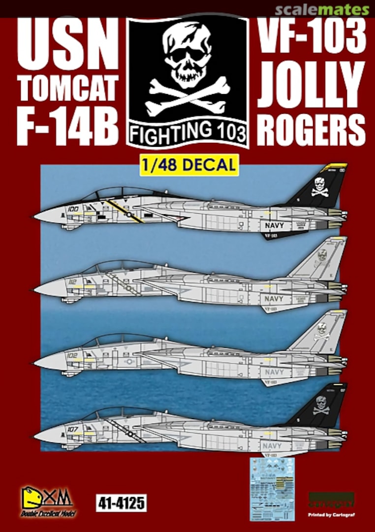 Boxart USN Tomcat F-14B 41-4125 Double Xcellent Model
