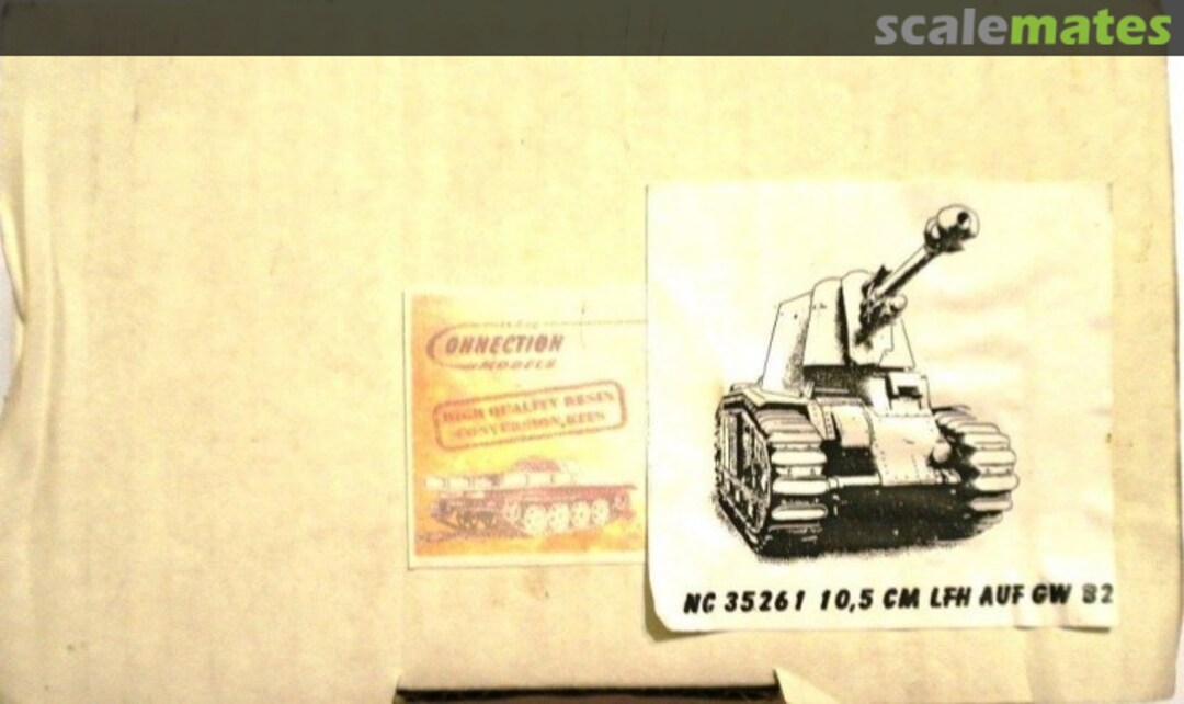 Boxart 10,5cm leFH 18/3 (Sf.) auf Gw. B-2 740(f) NC 35261 New Connection Models Boxart 10,5cm leFH 18/3 (Sf.) auf Gw. B-2 740(f) NC 35261 New Connection Models