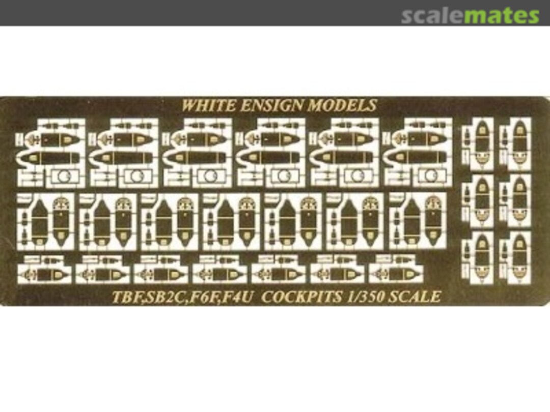 Boxart Avenger, Helldiver, Hellcat & Corsair Cockpit Detail Set PE 35057 White Ensign Models