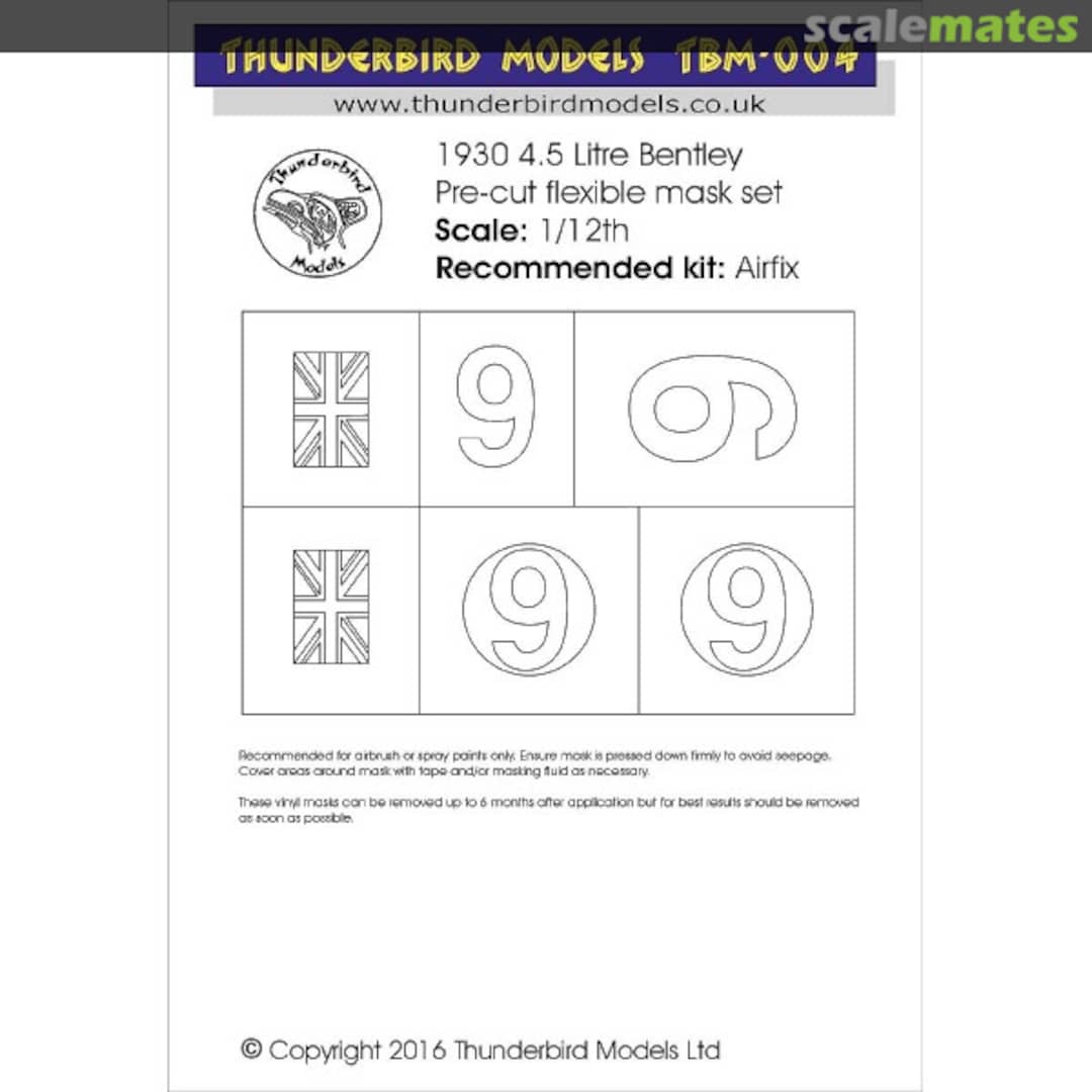 Boxart 1930 Bentley 4.5 litre supercharged TBM-004 Thunderbird Models