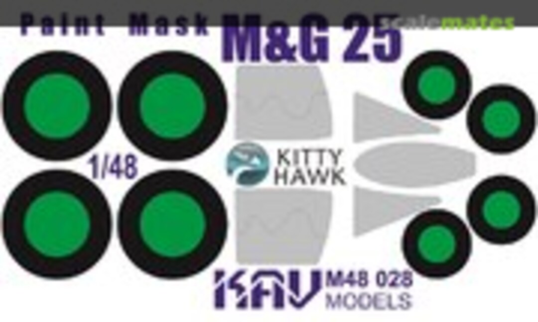 1:48 Paint mask for MiG-25 (Kitty Hawk) 1/48 (KAV models KAV M48 028) KAV M48 028