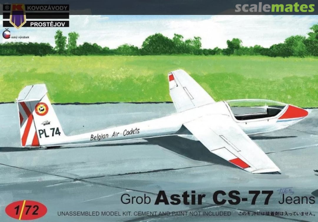Boxart Grob Astir CS-77 Jeans KPM0133 Kovozávody Prostějov Boxart Grob Astir CS-77 Jeans KPM0133 Kovozávody Prostějov