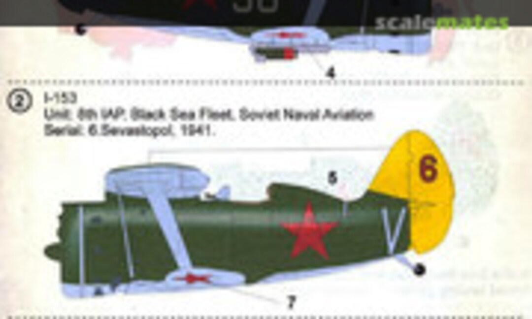 1:72 Polikarpov I-153 Chaika (Print Scale 72-338) 72-338