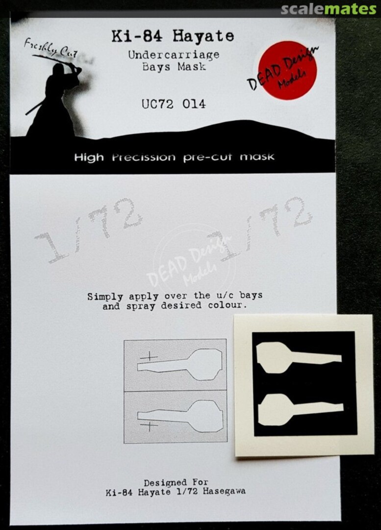 Boxart Ki-84 Hayate Undercarriage Bays Masks UC72014 DEAD Design Models Boxart Ki-84 Hayate Undercarriage Bays Masks UC72014 DEAD Design Models