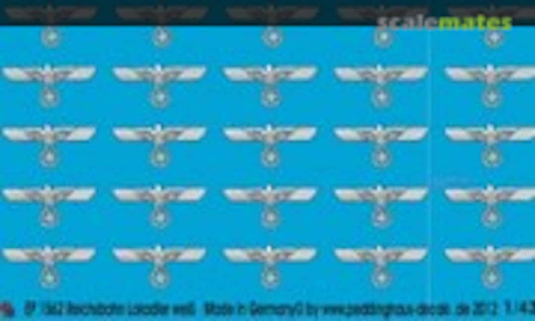 1:43 Reichsbahn Lokadler in weiss (Peddinghaus-Decals EP 1562) EP 1562