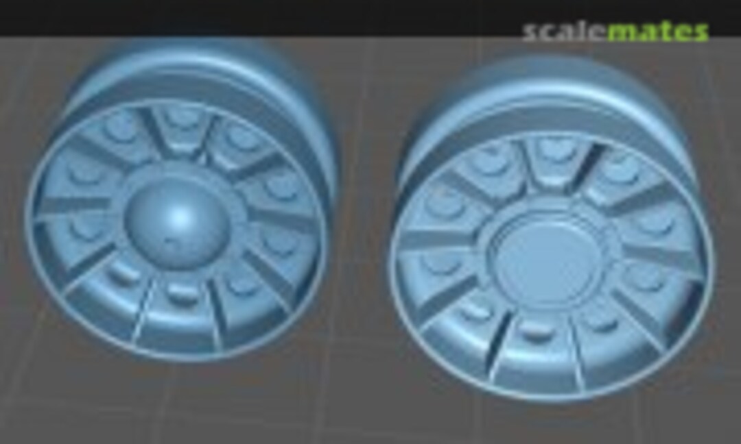 1:25 T-34 Idler Wheels - Late (EMP3d 25041442) 25041442