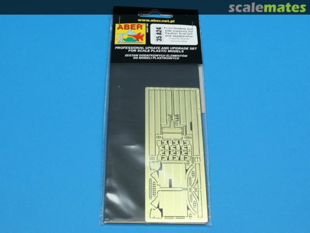 Boxart Front Fenders and Side Supports for Panther, Ausf G, Jagdpanther 35A024 Aber Boxart Front Fenders and Side Supports for Panther, Ausf G, Jagdpanther 35A024 Aber