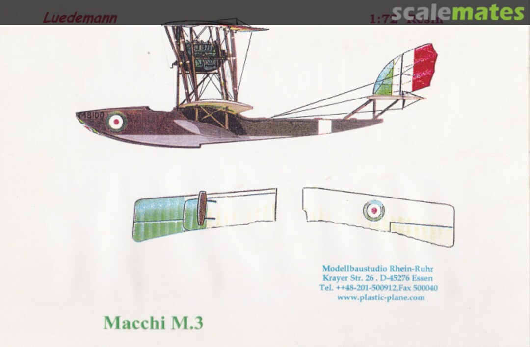 Boxart Macchi M.3 LR90 Lüdemann-Modellbau