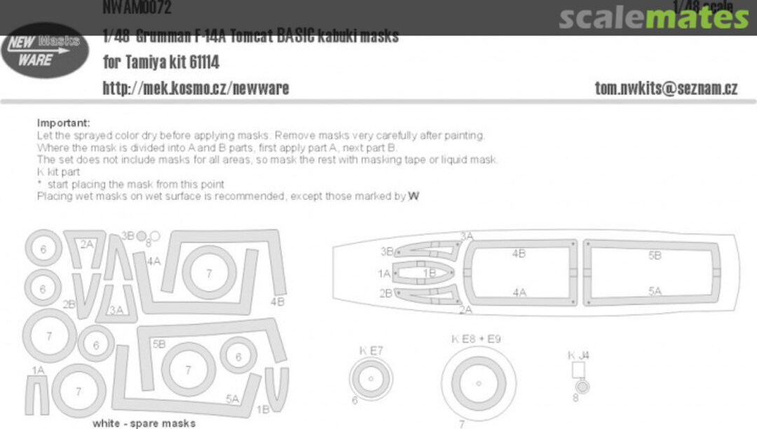 Boxart Grumman F-14A Tomcat BASIC kabuki masks NWAM0072 New Ware Boxart Grumman F-14A Tomcat BASIC kabuki masks NWAM0072 New Ware