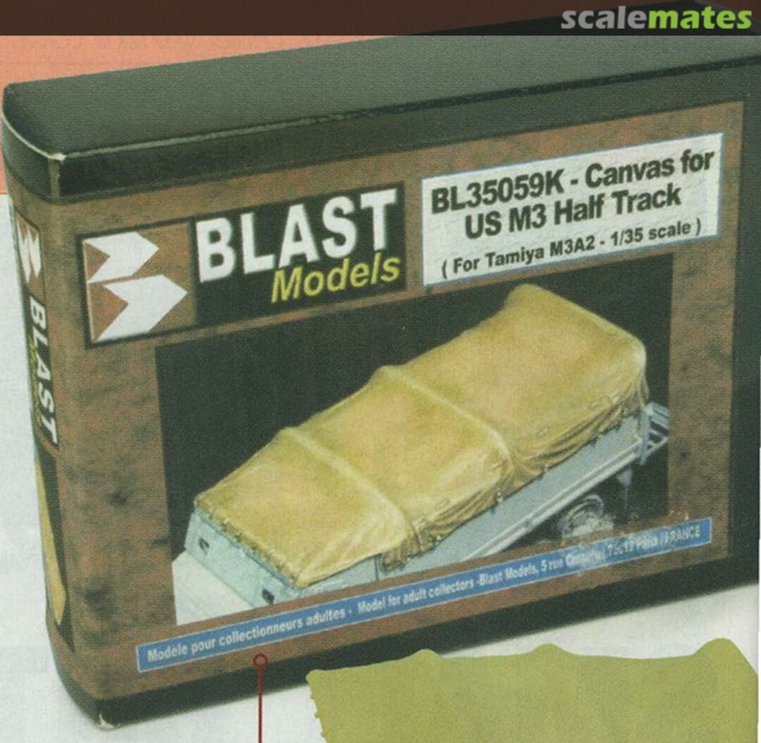 Boxart Canvas for US M3 Half Track BL35059K Blast Models Boxart Canvas for US M3 Half Track BL35059K Blast Models