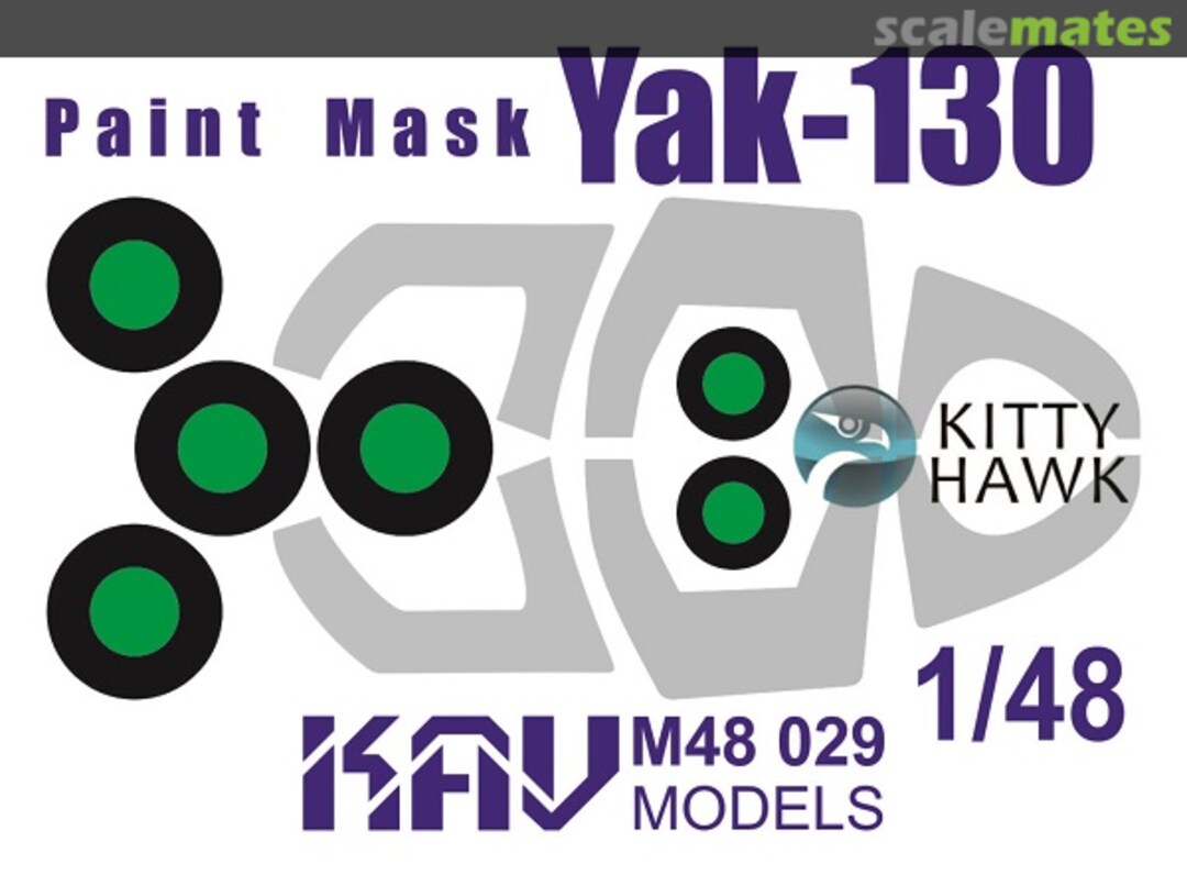 Boxart Paint mask for Yak-130 (Kitty Hawk) 1/48 KAV M48 029 KAV models Boxart Paint mask for Yak-130 (Kitty Hawk) 1/48 KAV M48 029 KAV models