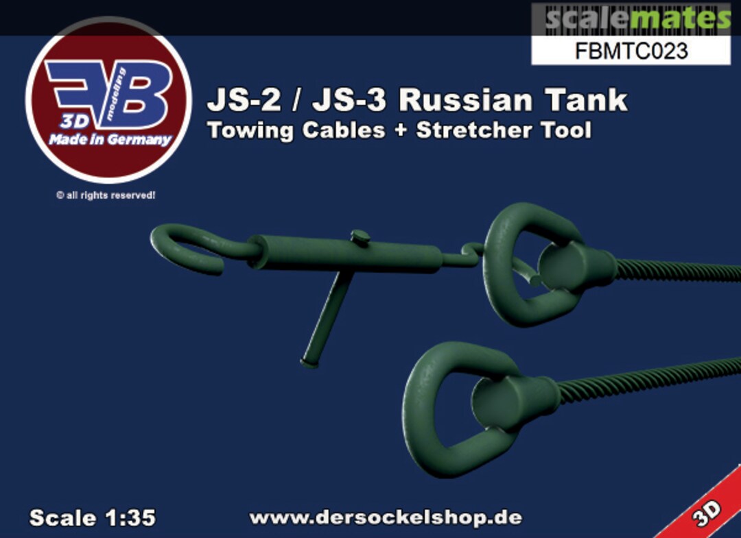 Boxart JS-2 / JS-3 Russian Tank, Towing Cables FBMTC023 FB Modelling Boxart JS-2 / JS-3 Russian Tank, Towing Cables FBMTC023 FB Modelling