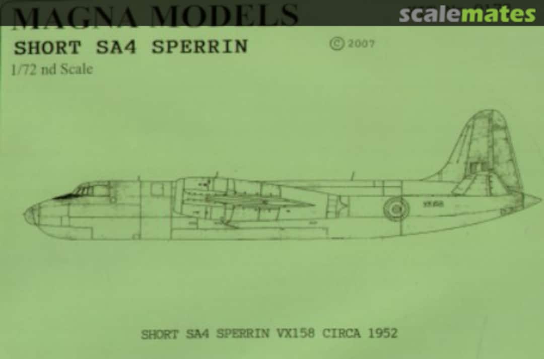 Boxart Short SA4 Sperrin 9172 Magna Models Boxart Short SA4 Sperrin 9172 Magna Models