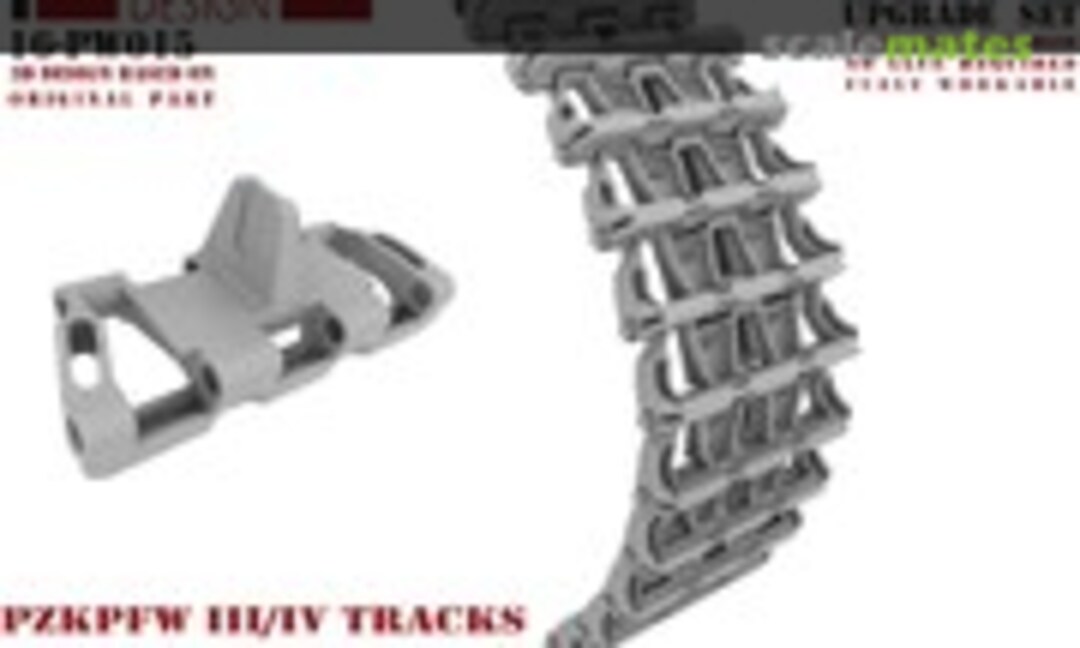 1:16 Panzer III/IV Type 6B Tracks (Panzerwerk design 16-PW015) 16-PW015
