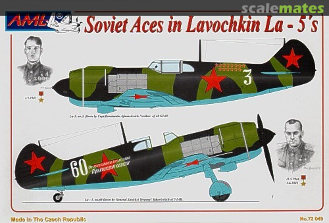 Boxart Soviet Aces in Lavochkin La-5's 72049 AML Boxart Soviet Aces in Lavochkin La-5's 72049 AML