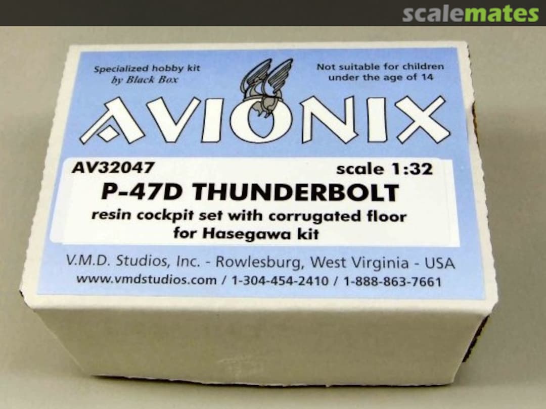 Boxart P-47D Thunderbolt cockpit set AV32047 Avionix Boxart P-47D Thunderbolt cockpit set AV32047 Avionix
