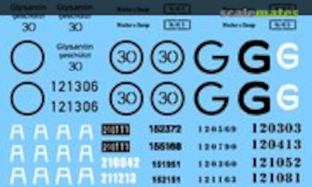 1:35 Panther Ausf. D, A and G Exterior Stencils (Archer AR35350) AR35350