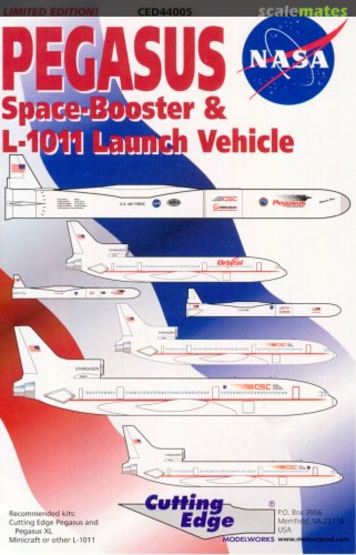 Boxart Orbital Sciences Corporation L-1011 Stargazer & Pegasus XL CED44005 Cutting Edge Modelworks Boxart Orbital Sciences Corporation L-1011 Stargazer & Pegasus XL CED44005 Cutting Edge Modelworks