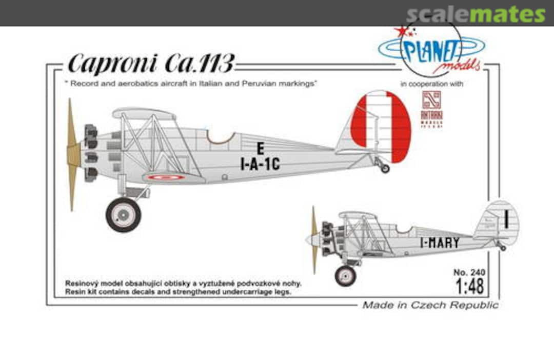 Boxart Caproni Ca.113 PLT240 Planet Models Boxart Caproni Ca.113 PLT240 Planet Models