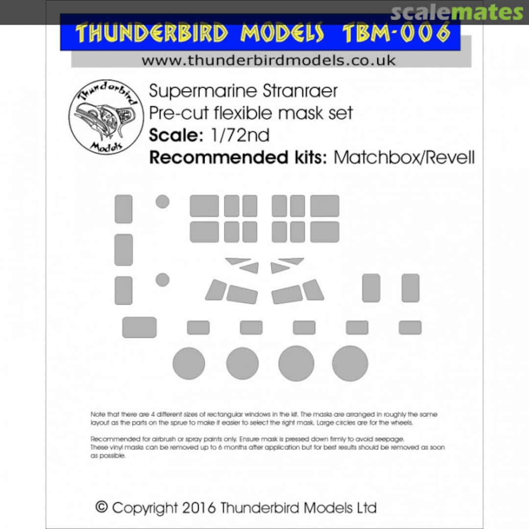 Boxart Supermarine Stranraer (MBX/RVL) TBM-006 Thunderbird Models Boxart Supermarine Stranraer (MBX/RVL) TBM-006 Thunderbird Models