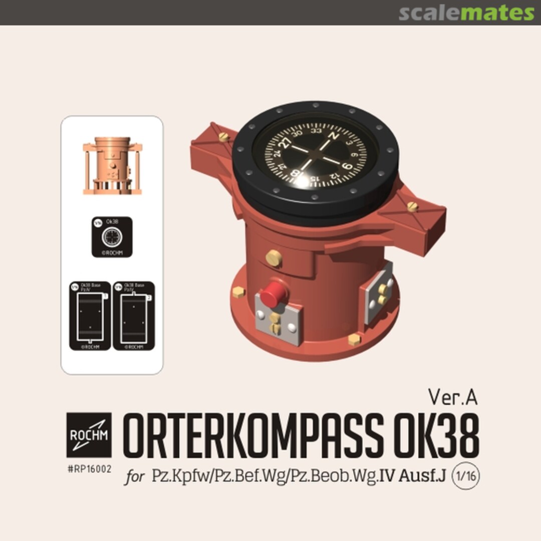 Boxart Orterkompass OK 38 Ver.A for Pz.Kpfw/Pz.Bef.Wg/Pz.Beob.Wg.IV Ausf.J RP16002 Rochm Boxart Orterkompass OK 38 Ver.A for Pz.Kpfw/Pz.Bef.Wg/Pz.Beob.Wg.IV Ausf.J RP16002 Rochm