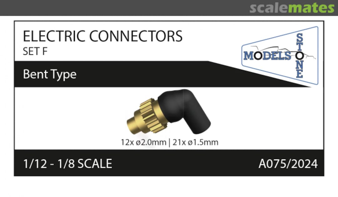Boxart Electric Connectors Set F A075/2024 Stone Models Boxart Electric Connectors Set F A075/2024 Stone Models