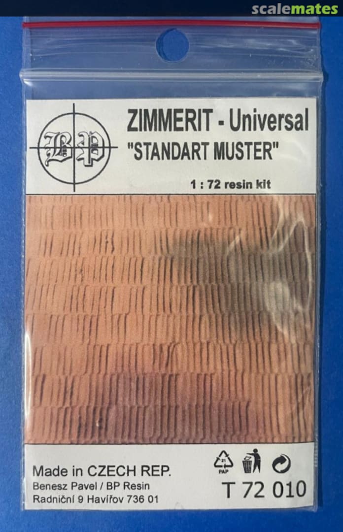 Boxart ZIMMERIT- Universal T 72 010 BP Resin Boxart ZIMMERIT- Universal T 72 010 BP Resin