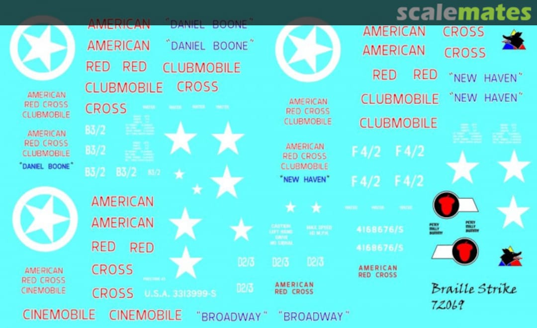 Boxart American Red Cross Vehicles 72069 Braille Strike Boxart American Red Cross Vehicles 72069 Braille Strike