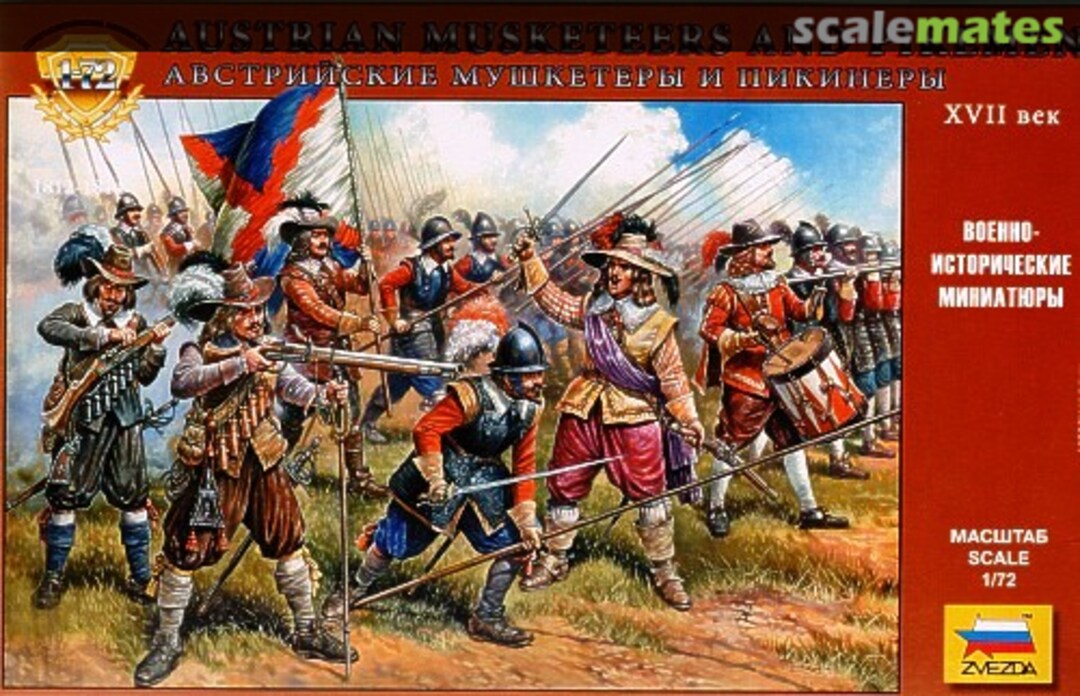 Boxart Austrian Musketeers and Pikemen 8061 Zvezda Boxart Austrian Musketeers and Pikemen 8061 Zvezda