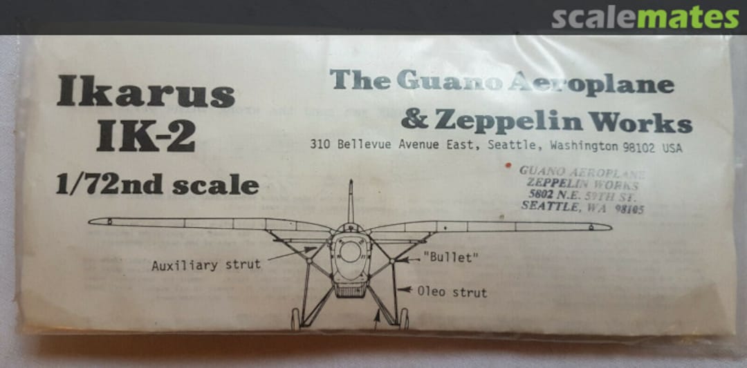 Boxart Ikarus IK-2 The Guano Aeroplane and Zeppelin Works Boxart Ikarus IK-2 The Guano Aeroplane and Zeppelin Works