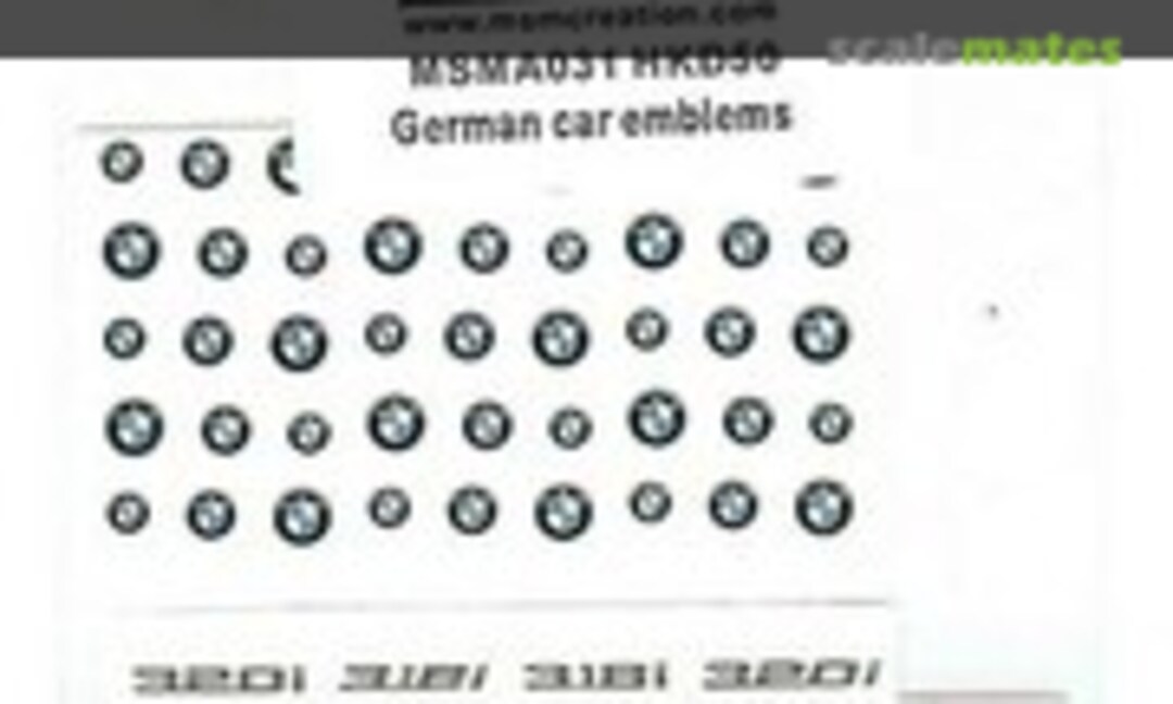 1:24 German Car Emblems (MSM Creation MSMA031) MSMA031