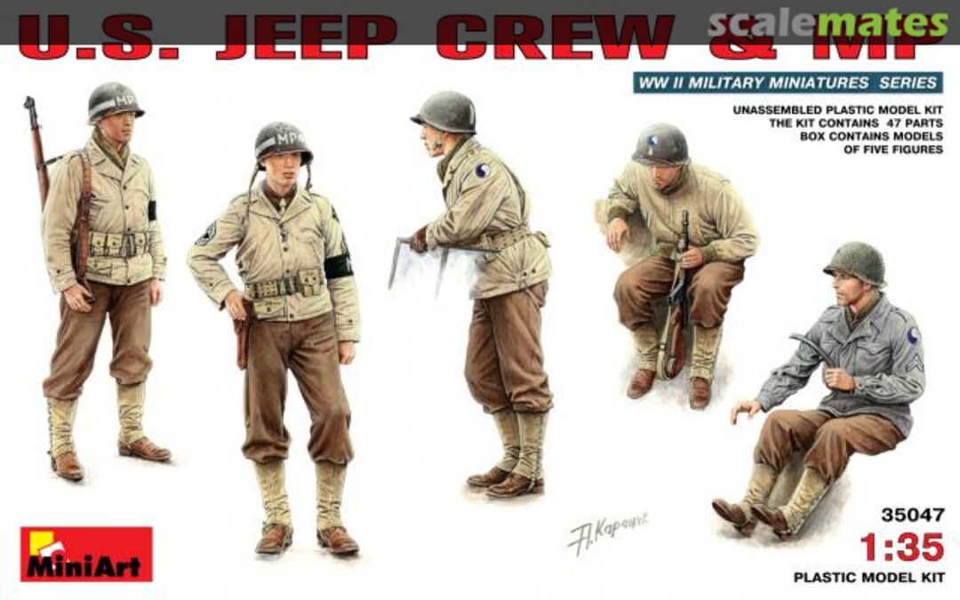 Boxart Jeep Crew & MP 35047 MiniArt Boxart Jeep Crew & MP 35047 MiniArt