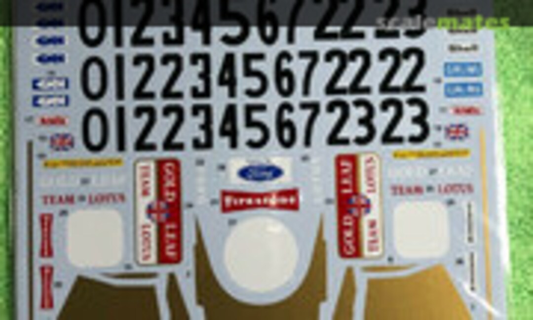 1:20 Lotus 72C Full Sponsor Decal (Tabu Design TABU20118) TABU20118