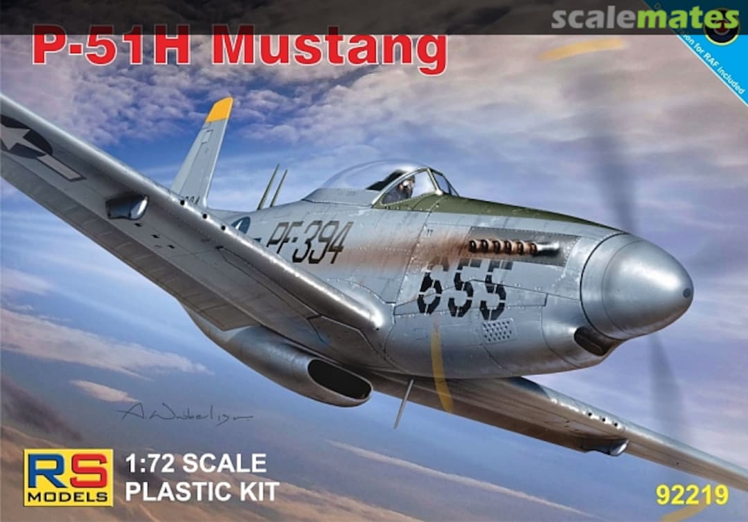 Boxart P-51H Mustang 92219 RS Models Boxart P-51H Mustang 92219 RS Models