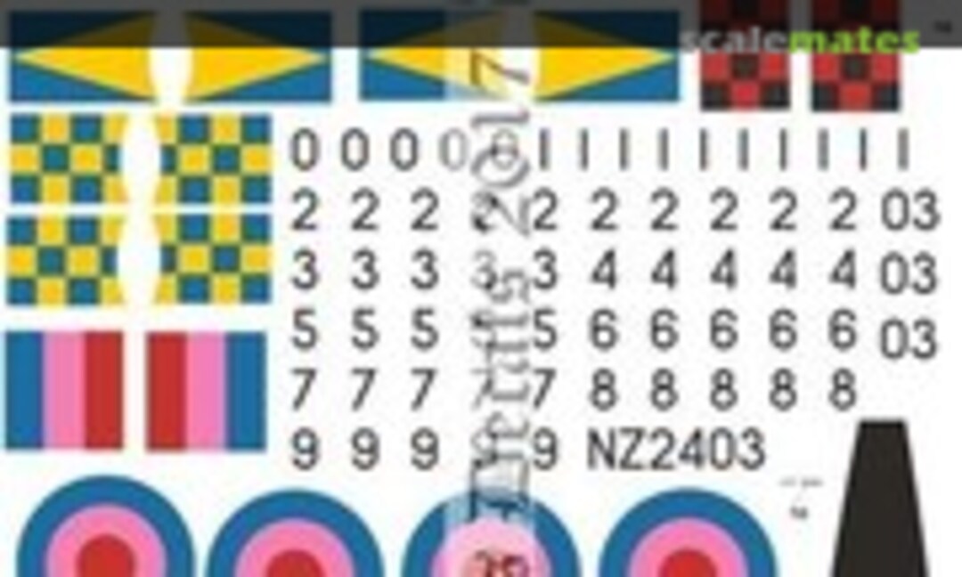 1:144 RNZAF TAF P51D Mustangs (Oldmodels Decals OMD0388A) OMD0388A