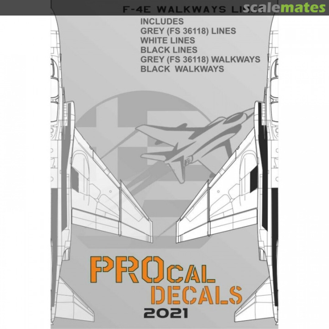 Boxart F-RF/4E Phantom II - Walkline Lines 48-102 PROcal Decals Boxart F-RF/4E Phantom II - Walkline Lines 48-102 PROcal Decals