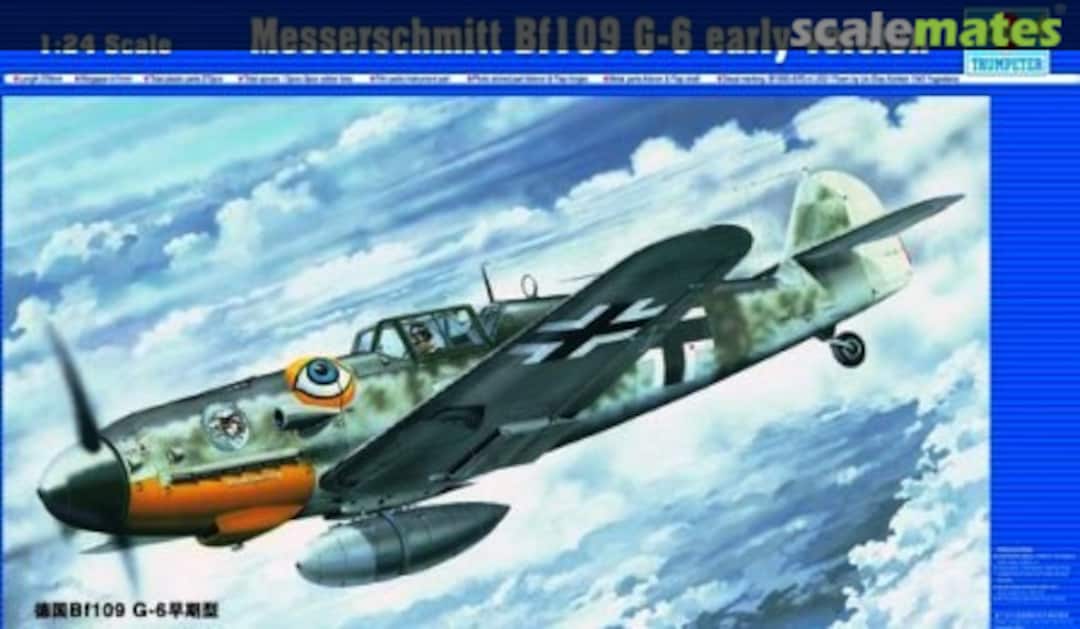 Boxart Messerschmitt Bf109 G-6 early version 02407 Trumpeter Boxart Messerschmitt Bf109 G-6 early version 02407 Trumpeter
