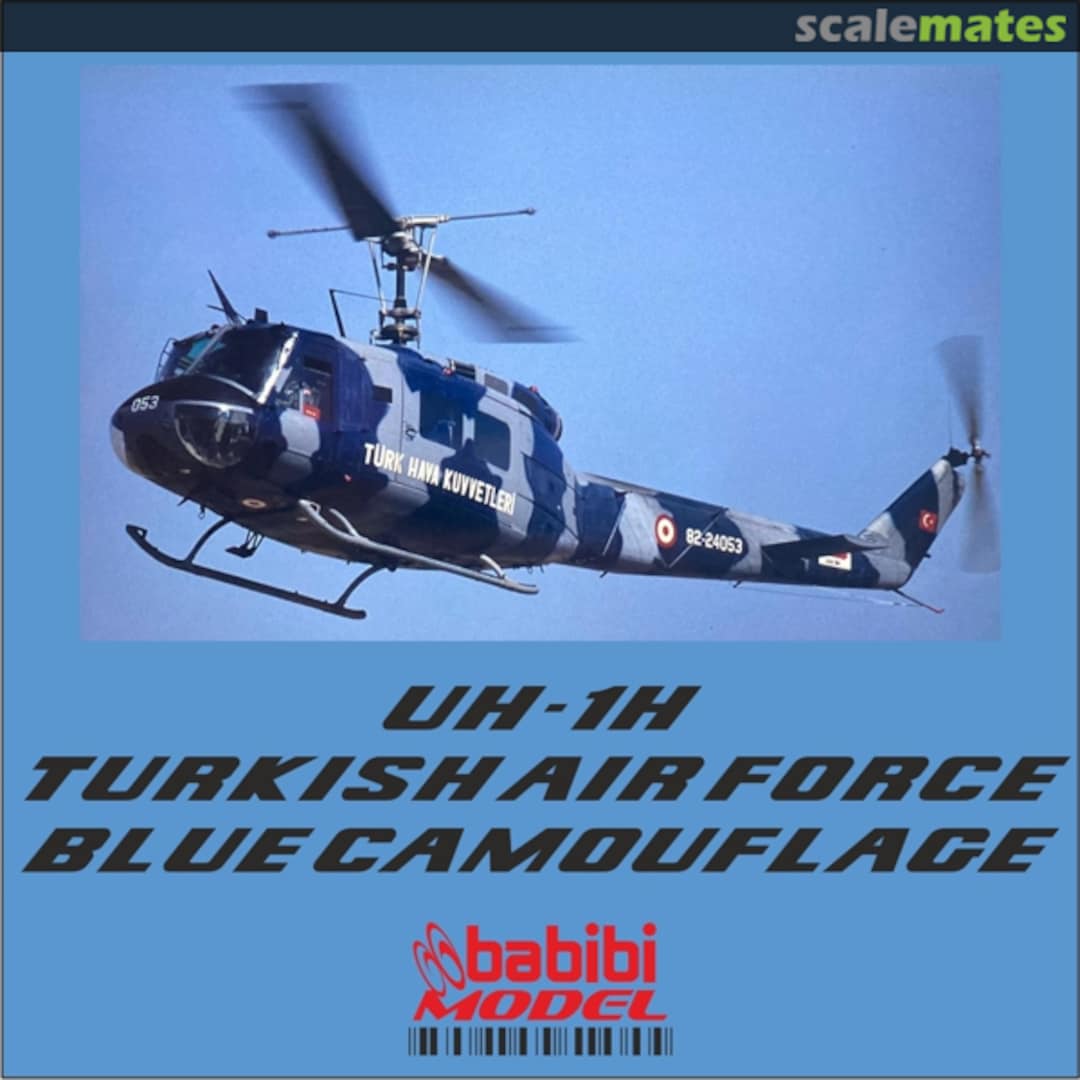 Boxart UH-1H Turkish Air Force Blue Camouflage DBT-01365 Babibi model Boxart UH-1H Turkish Air Force Blue Camouflage DBT-01365 Babibi model