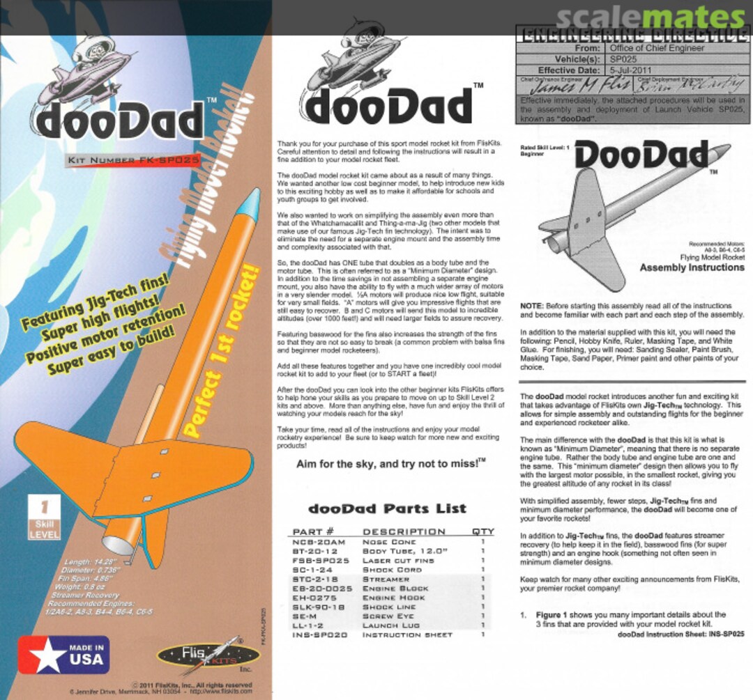 Boxart doo Dad FK-SP025 Flis Kits Boxart doo Dad FK-SP025 Flis Kits